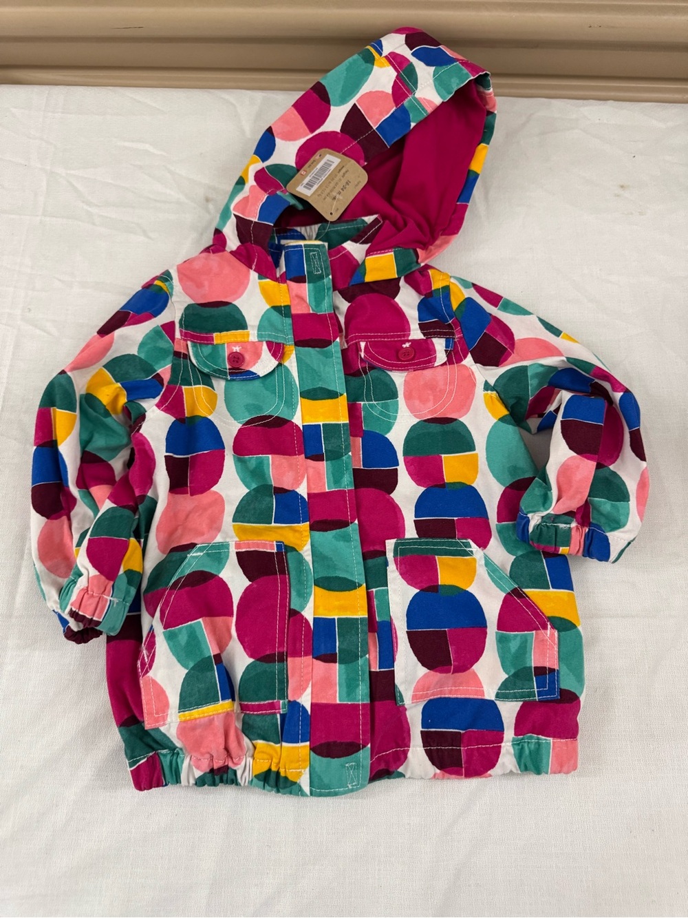Crazy 8 Multicolor Circle-Print Hooded Jacket